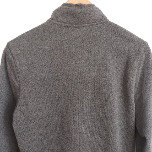 Eddie Bauer Radiator Fleece 1/4 Zip Sweater Black Heather Sz S NWT - Picture 4 of 8